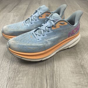 Hoka One One Clifton 9 Women 11 B Shoes Airy Blue Running Walking 1127896 ABIW F